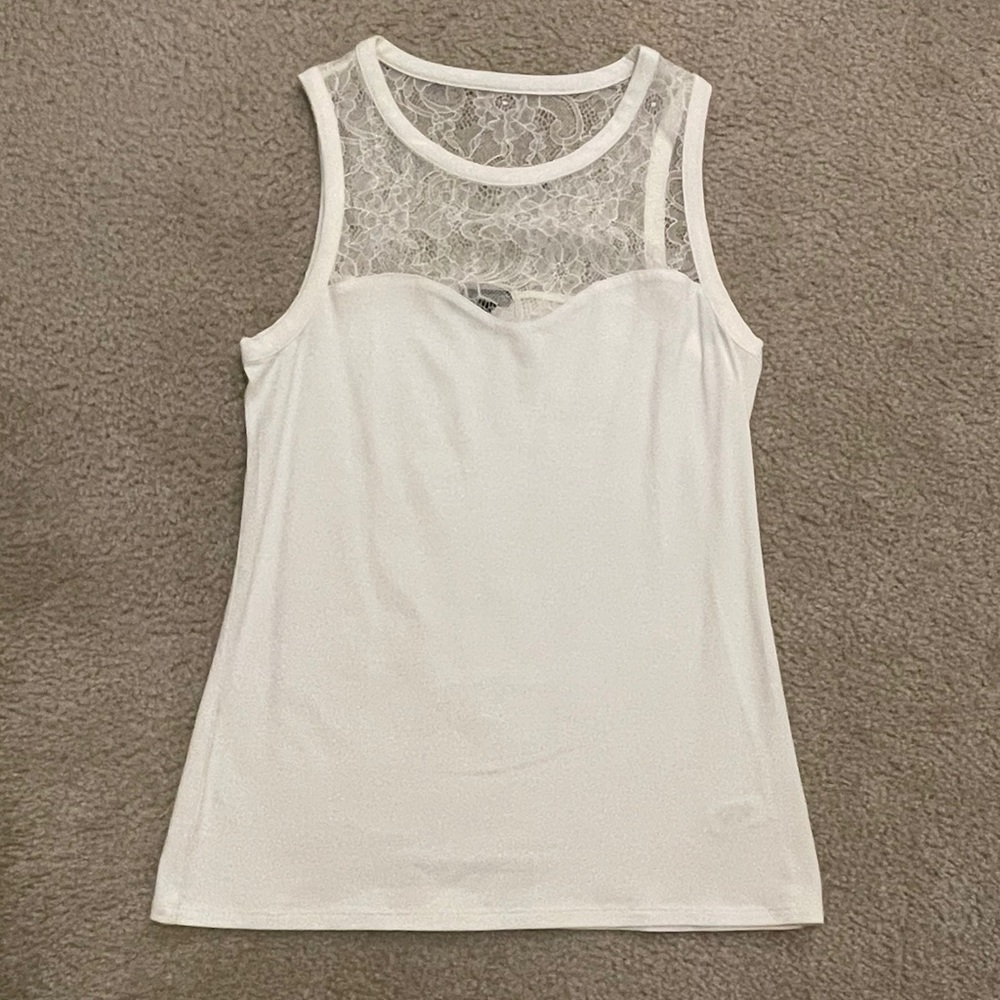 Off White Top with Lace